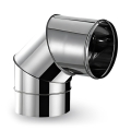 Сoș de fum inox simplu perete