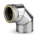 Coș de fum inox dublu perete