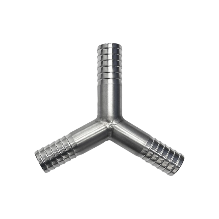 Тройник для шланга 120* INOX AISI 304