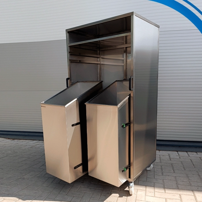 Шкаф медицинский для складирования INOX AISI 304