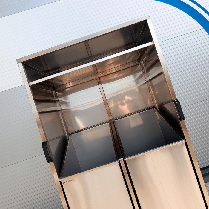 Шкаф медицинский для складирования INOX AISI 304