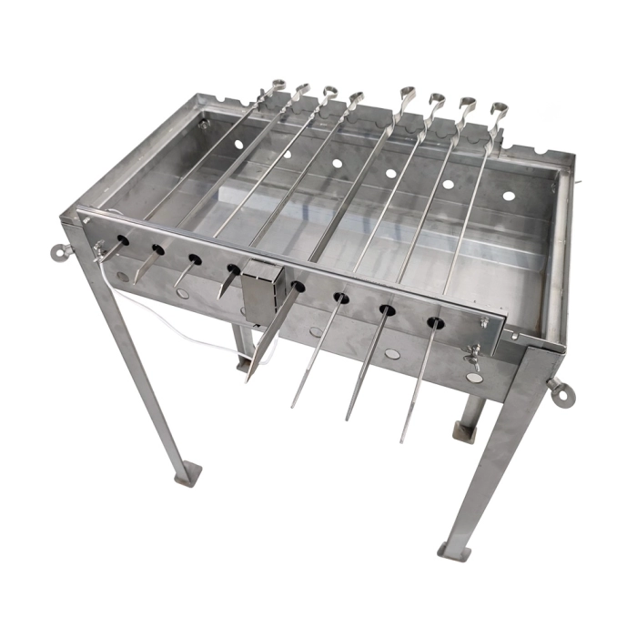 Rotisor electric pentru 8 ace INOX AISI 304