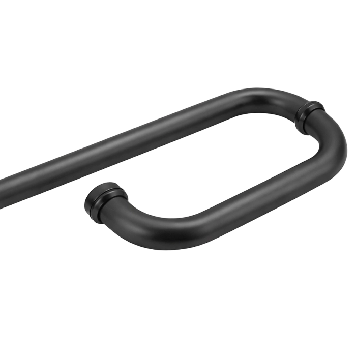 KE-963 Black Ручка полотенцесушитель круглая Ø25x200x400мм