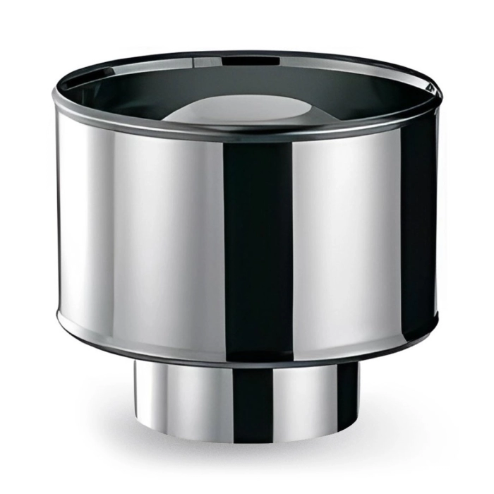 Ø130 Terminal rezistent la vânt coș de fum SA simplu perete