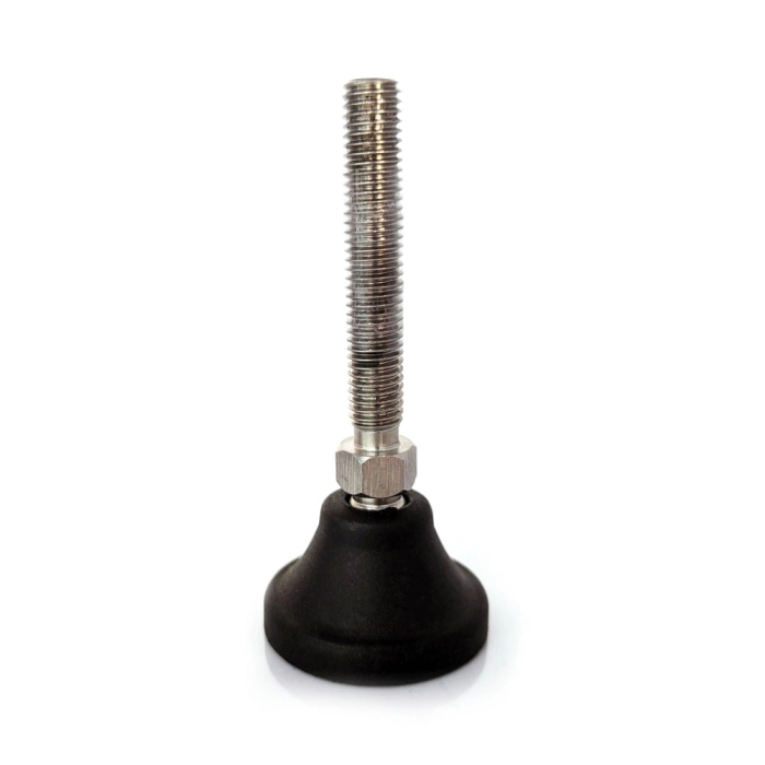 Ножка регулируемая из полиамида Ø80мм с резьбой нерж. M16x100мм