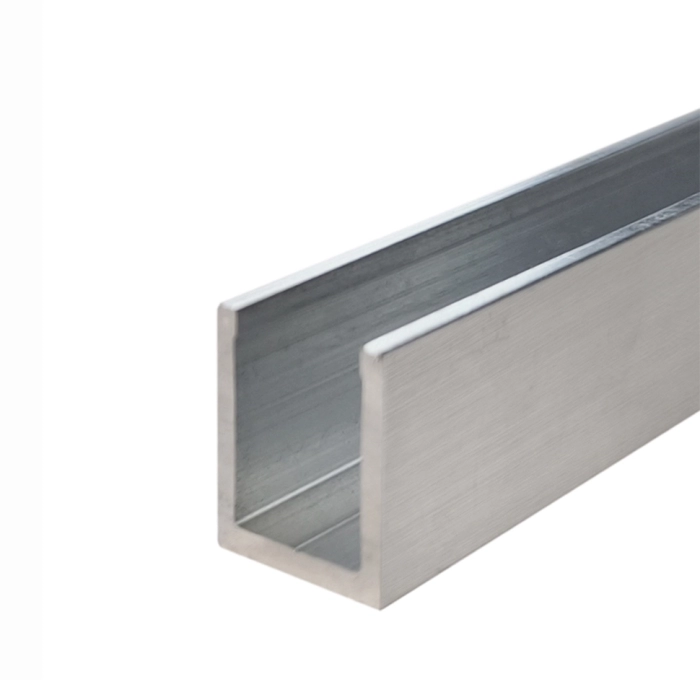 7777 Luciu Satinat / L-3m, Profil aluminiu U-15x11mm, sticlă 8mm