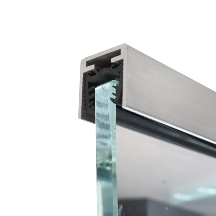 7783 Silver Anod / Profil aluminiu mână curentă 30x28mm, L-6m, sticlă 6+6, 8+8, 10+10