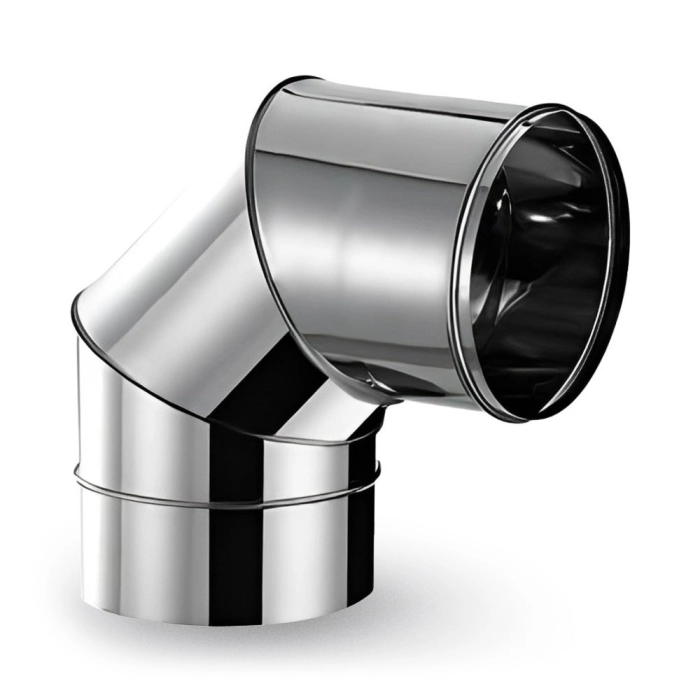 Ø160 Cot coș de fum CI simplu perete 90°