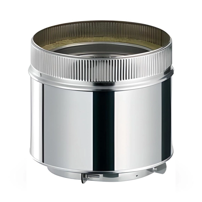 Ø180/200 Adaptor din cazan coș de fum ADPA la tub dublu perete cu trecerea crescută