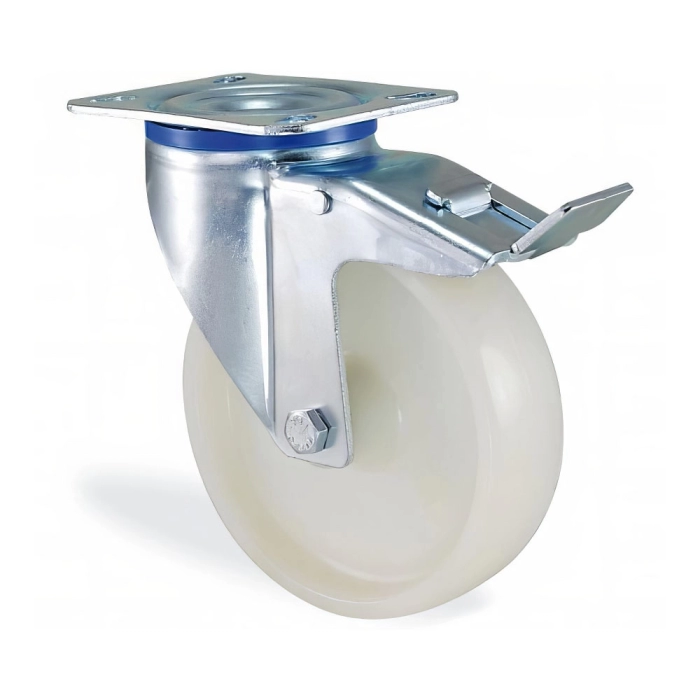 Roată K3302 PPB Ø80mm F18 poliamidă 120kg cu frână