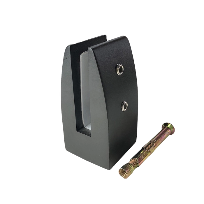 PB-110 Black / Опора перил алюминий 55x52x110мм,  стекло 10-12мм