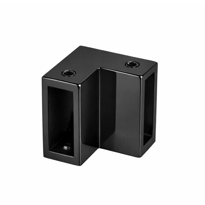 S-032 Black Коннектор штанги труба-труба 30x10 90°