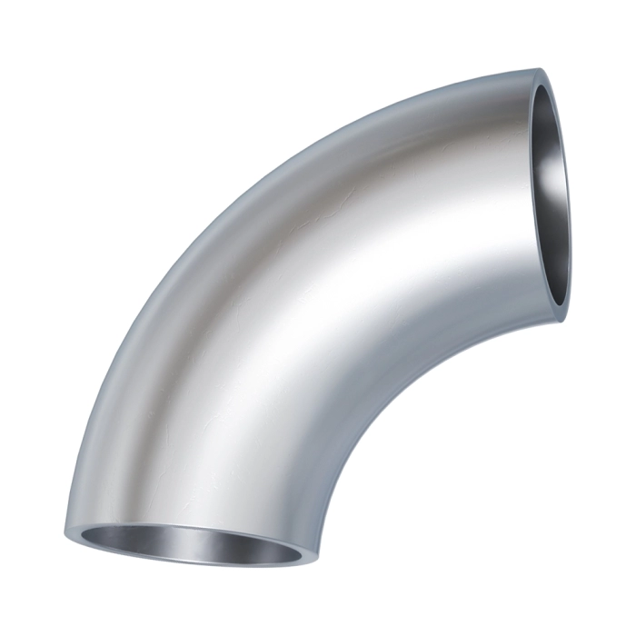 Cot inox Ø25x2mm AISI316 90° (mat)