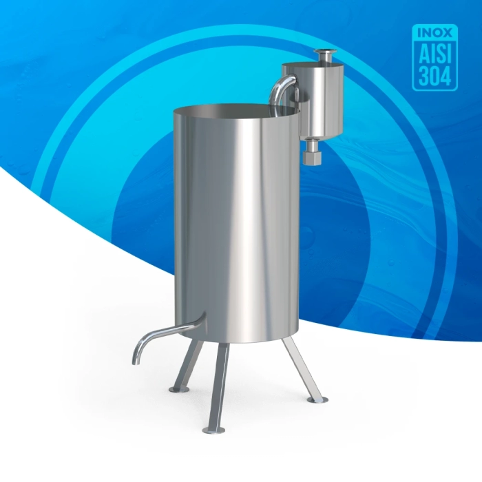 Schimbător de căldură &quot;Spirală+Carter&quot; INOX AISI 304