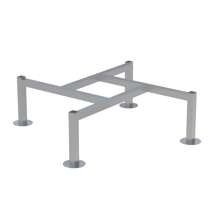 Suport carcas pentru cadă 1240x1240x315mm INOX AISI 304