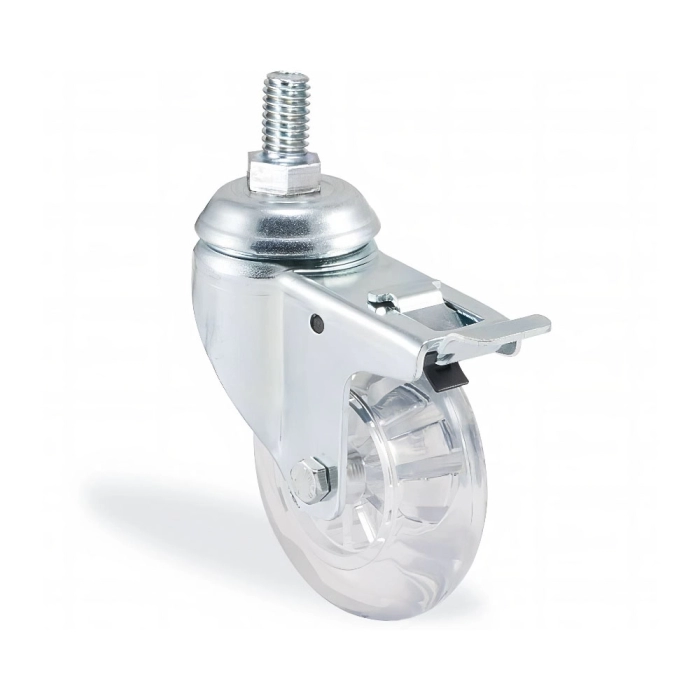 Roată 1701 HCB Ø50mm F18 policarbonat 40kg cu frână