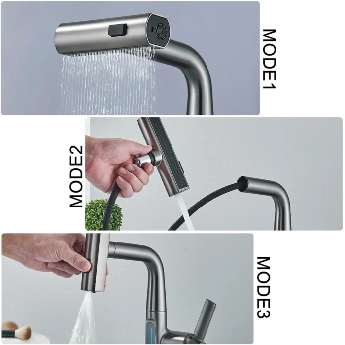 Смеситель кухонный Brushed Nickel H3428 L-5