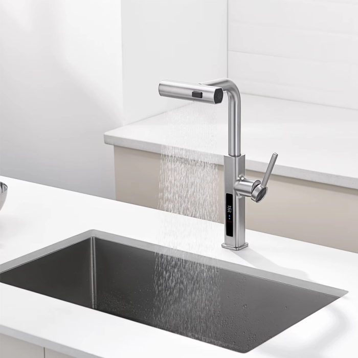 Смеситель кухонный Brushed Nickel H3438 L-5
