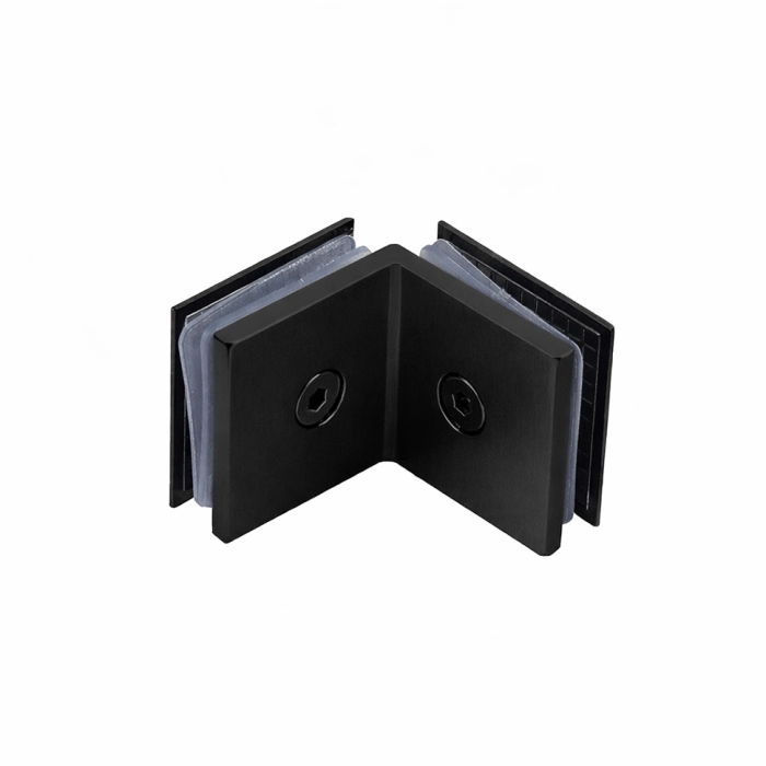 KE-03B Black Conector sticlă-sticlă 90*