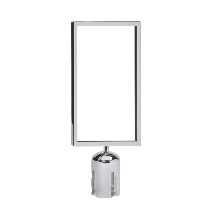 Panou Informativ A4 Vertical inox pentru stâlp de delimitare Ø63.5mm