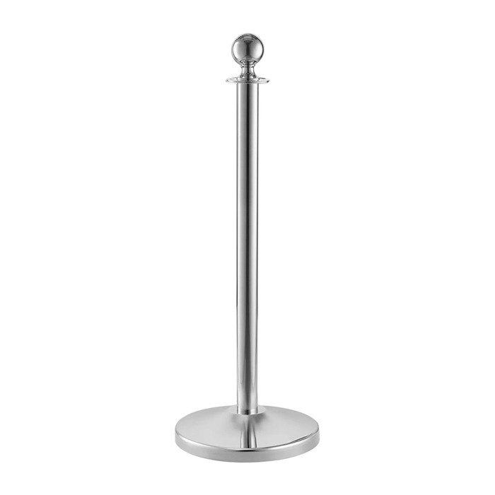 Stâlp de delimitare pentru cordon Ø50.8mm inox cu sferă decorativă