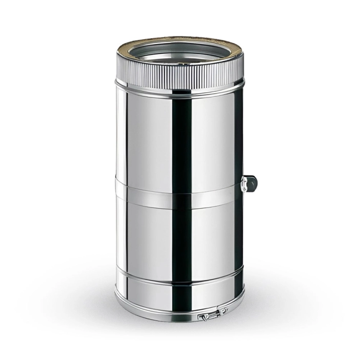 Ø200/260 Tub reglabil coș de fum TEDPI dublu perete 320-490mm