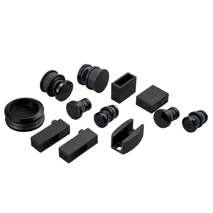 S-08 Black Set duș glisant p/u țeavă 30x10