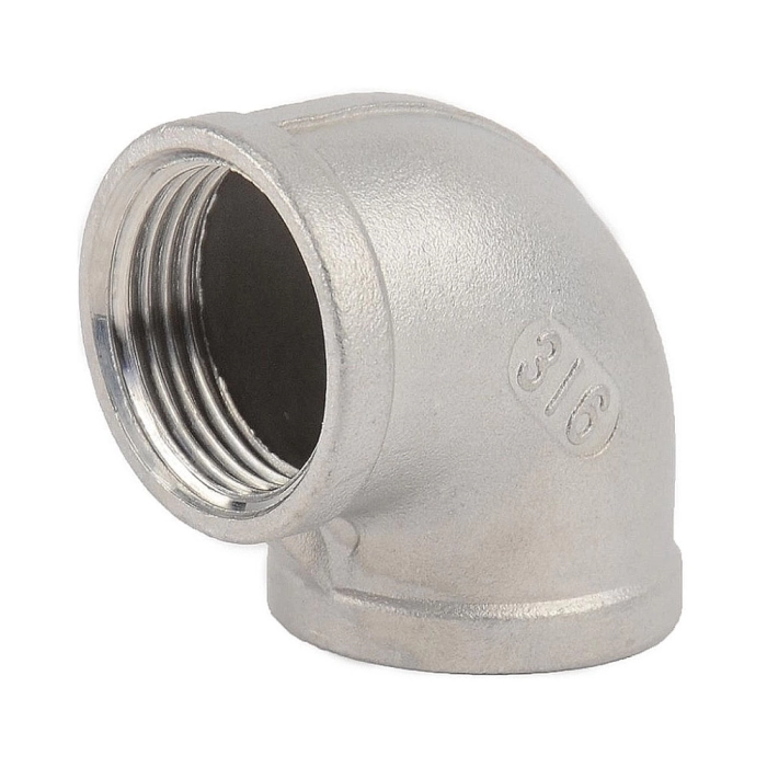 Отвод резьбовой нерж. art.0072 РВ/РВ угол 90°