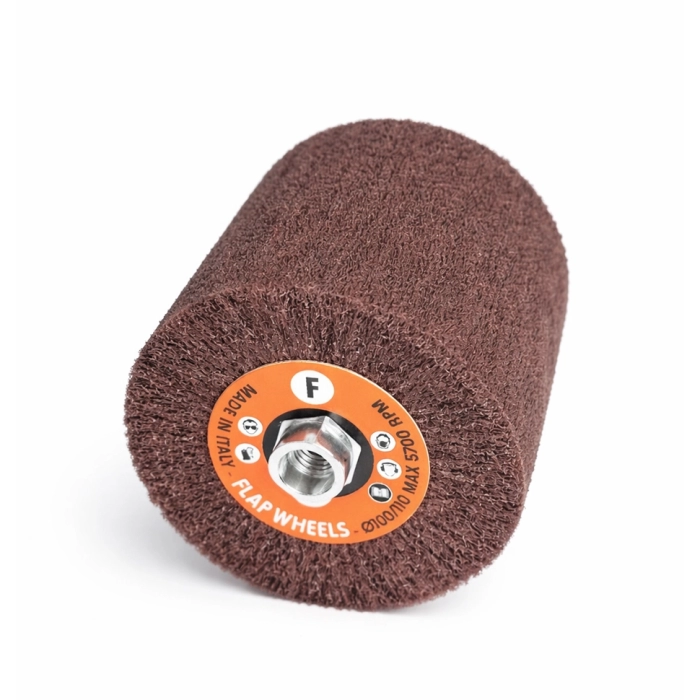 Tambur lamelar STT din pânză abrazivă neţesută Ø100x100xM14 "fine"