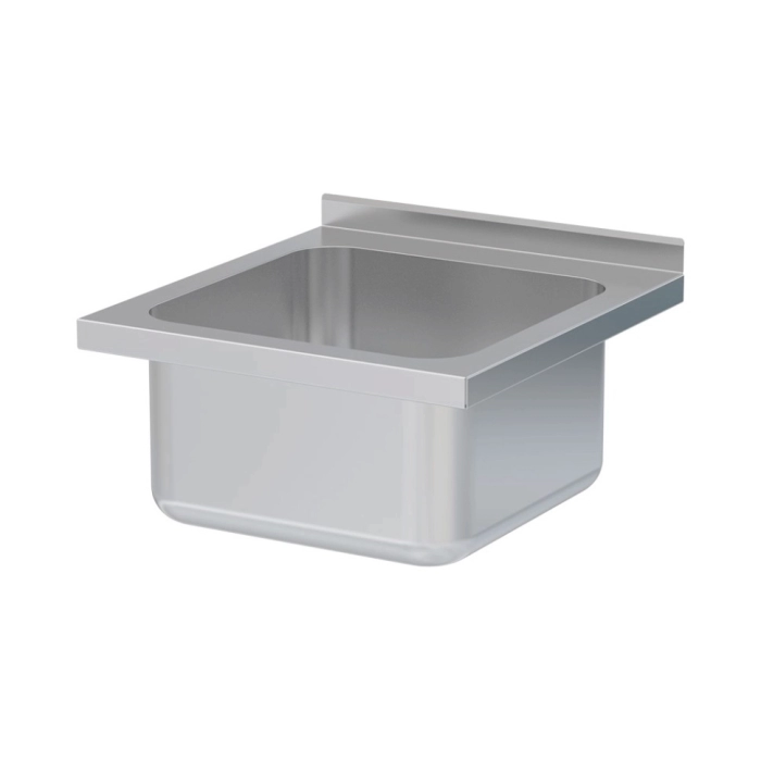 Chiuvetă blat 600x600mm cu o cuvă 400x400x250mm INOX AISI 304