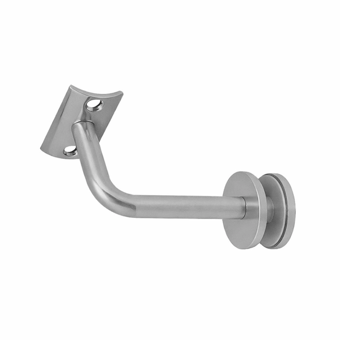 V-TJ-20-0 Крепление поручня прямоугольного стекло 8-10мм SATIN