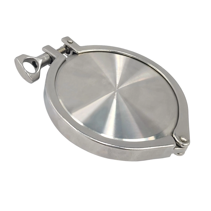 Capac pentru butoi tip clamp DN101.6 INOX AISI 304